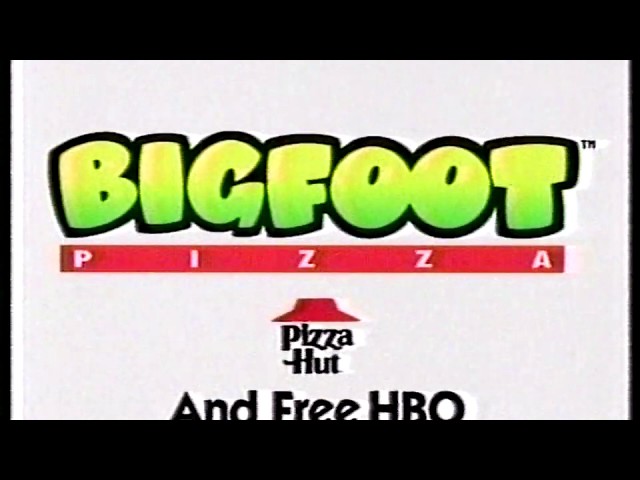 Pizza Hut Bigfoot Pizza Carryout Bag 1993