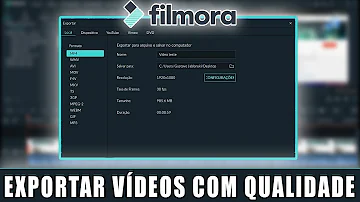 Como salvar vídeo do Filmora em outro Formato?