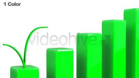Arrow Climbing Higher on a Bar Chart - LOOP - Motion Graphics