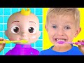 Lavar los dientes + otras Canciones Infantiles con Katya y Dima