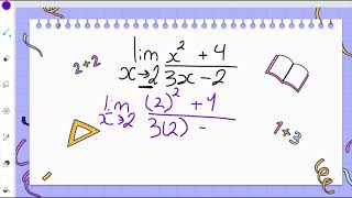 Limits: Evaluating a limit using direct substitution method.