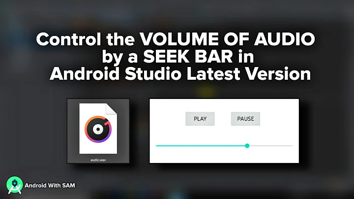 How to Control the VOLUME OF AUDIO with SEEK BAR | Android Studio Latest Version