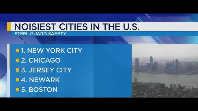 Nyc Is The Noisiest City In The Us Jersey City Is Close Behind Ranking