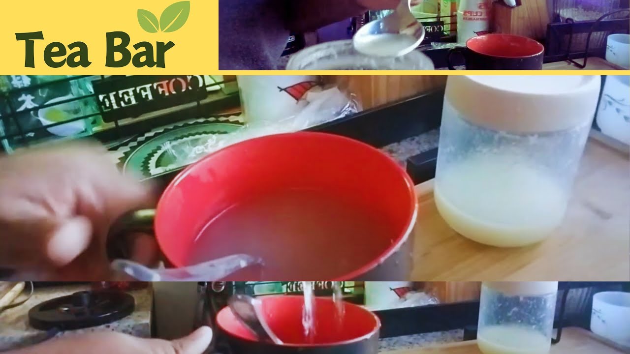 Ginger Tea with Lime Juice Silent ASMR
