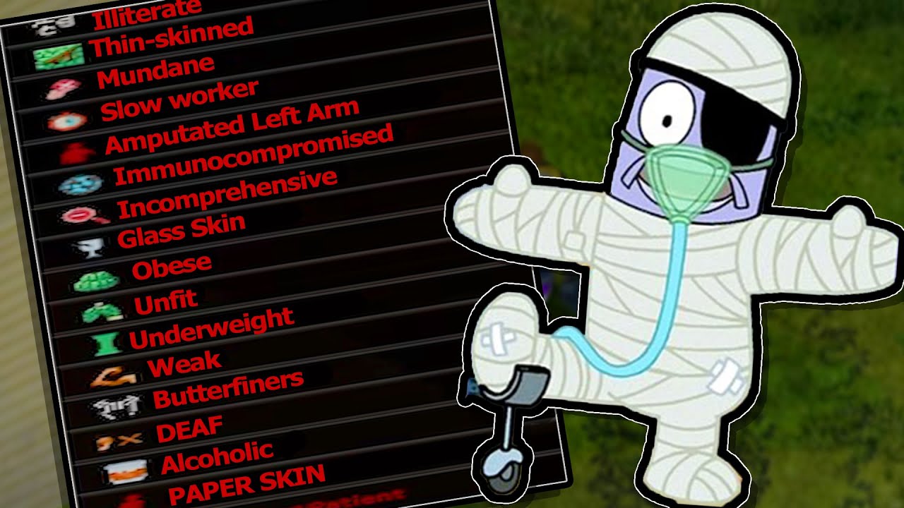 I made the WORST character in Project Zomboid