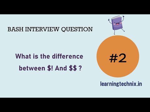 BASH Interview Question #2: What is difference between $! And $$ ? #trending #viral #youtube
