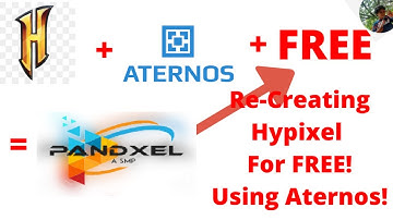 Re-Creating The Hypixel server For FREE! Using Aternos | Minecraft Aternos |  Panda Times