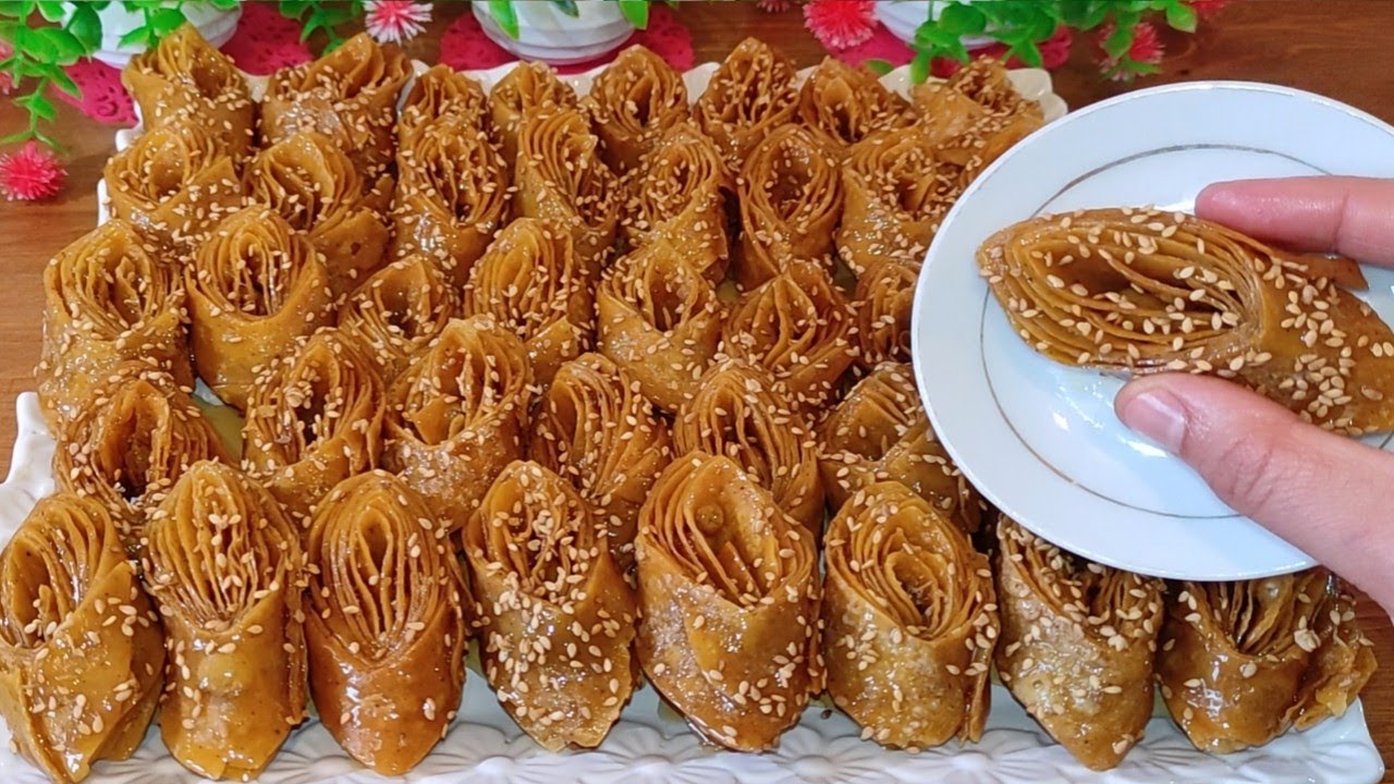 جديد 2022/نساي الطريقة القديمة😌 هادي أسهل وأسرع طريقة تحضري بيها حلوة لسان الطير 3 في1 والنتيجة روعة