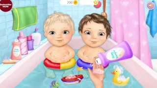 Sweet Baby Girl Twin Sisters GamePlay (For Kids) Shower Time for Babies screenshot 5