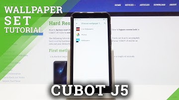 How to Change Wallpaper in CUBOT J5 - Desktop Update
