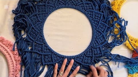 DIY Macrame Mirror Tutorial| Macrame Mirror for Beginners | New Design Macrame Mirror