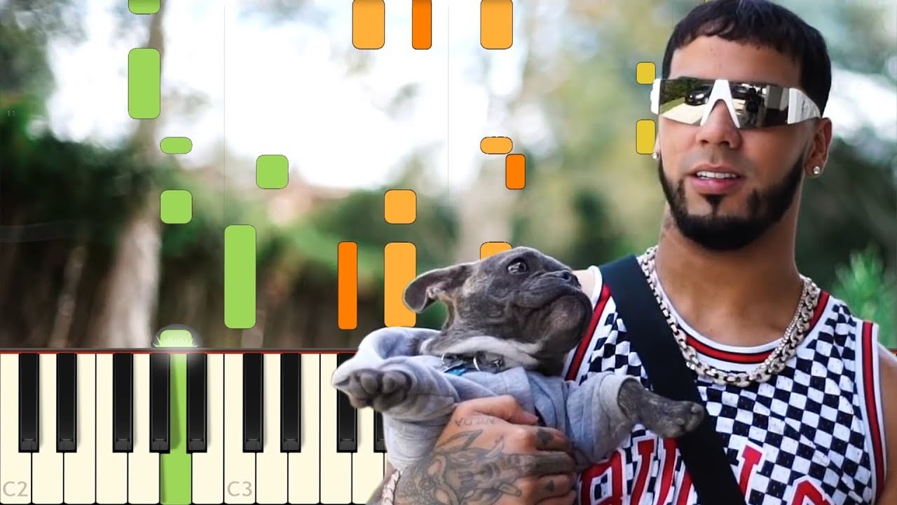 Secreto -  Anuel AA, Karol G - Piano - Synthesia