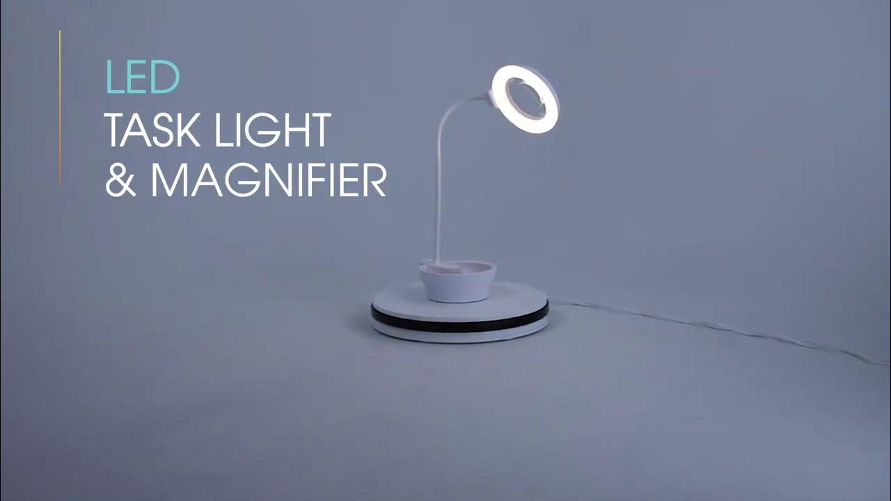 Mighty Bright® Rechargeable LED Floor Light and Magnifier