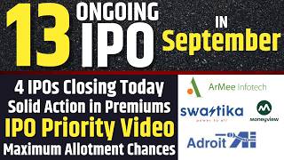 4 Mainboard IPO Closing Today💥Adroit Industries IPO | Moneyview IPO