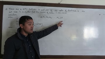 Arithmetic Mean - Sequence and Series