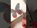 How to butterfly shorts reels art drawing