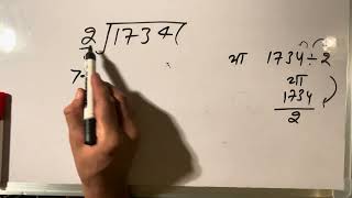 1734 divided by 2 | how to divide | learn to divide (in Hindi) | Surendra Khilery
