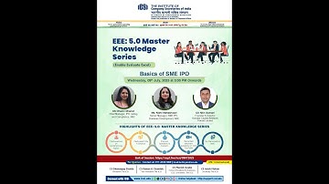 Live Webinar on Basics of SME IPO