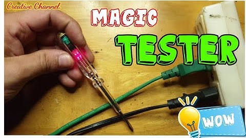 How to make magic tester //Homemade wireless tester / Creative Channel