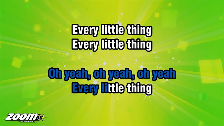 Every Little Thing She Does Is Magic Karaoke version - Karaoke performance video thumbnail