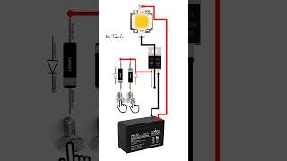 👆 Touch Switch Using MOSFET! No Button Needed ⚡#shortvideo #shorts #shortsfeed