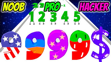 Digit Crusher 3D - NOOB vs PRO vs HACKER