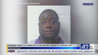 Mississippi funeral director arrested after 3 bodies found in storage unit