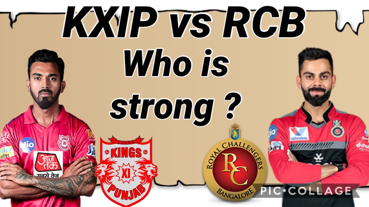 IPL 2020 KXIP VS RCB Team Comparison | Kings XI Punjab vs Royal ...