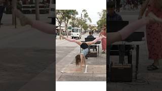 Miriam has so much fun street performing! #streetdance #dancer #acrobatics