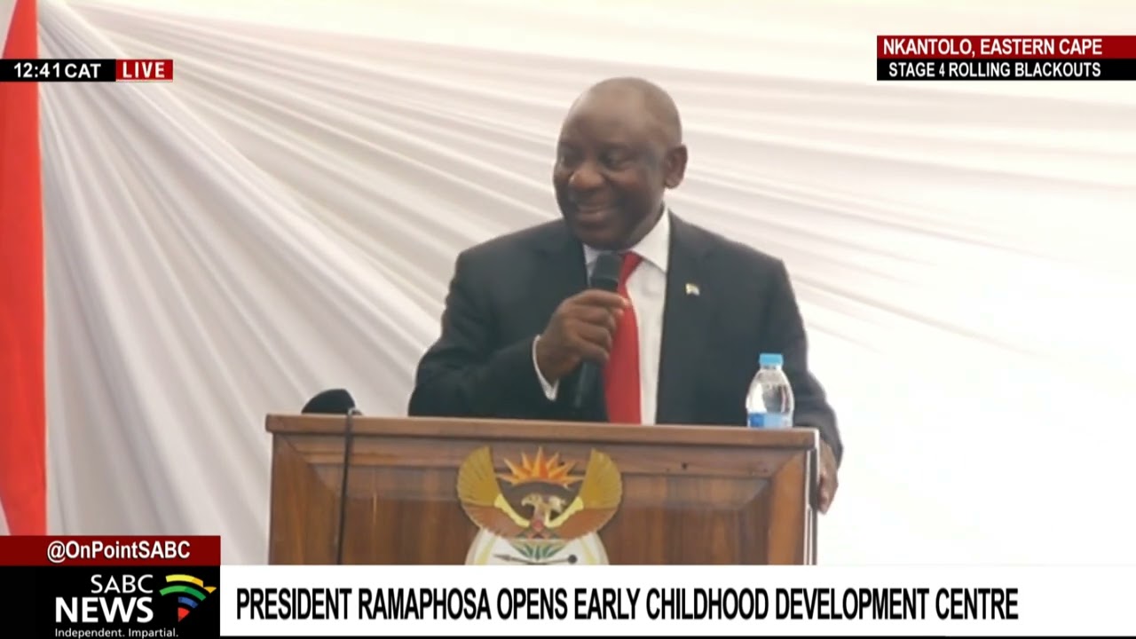 President Cyril Ramaphosa opens early childhood development centre