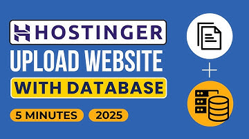 Hoe u een website met database uploadt naar Hostinger in 2025 | WordPress-website uploaden naar H...