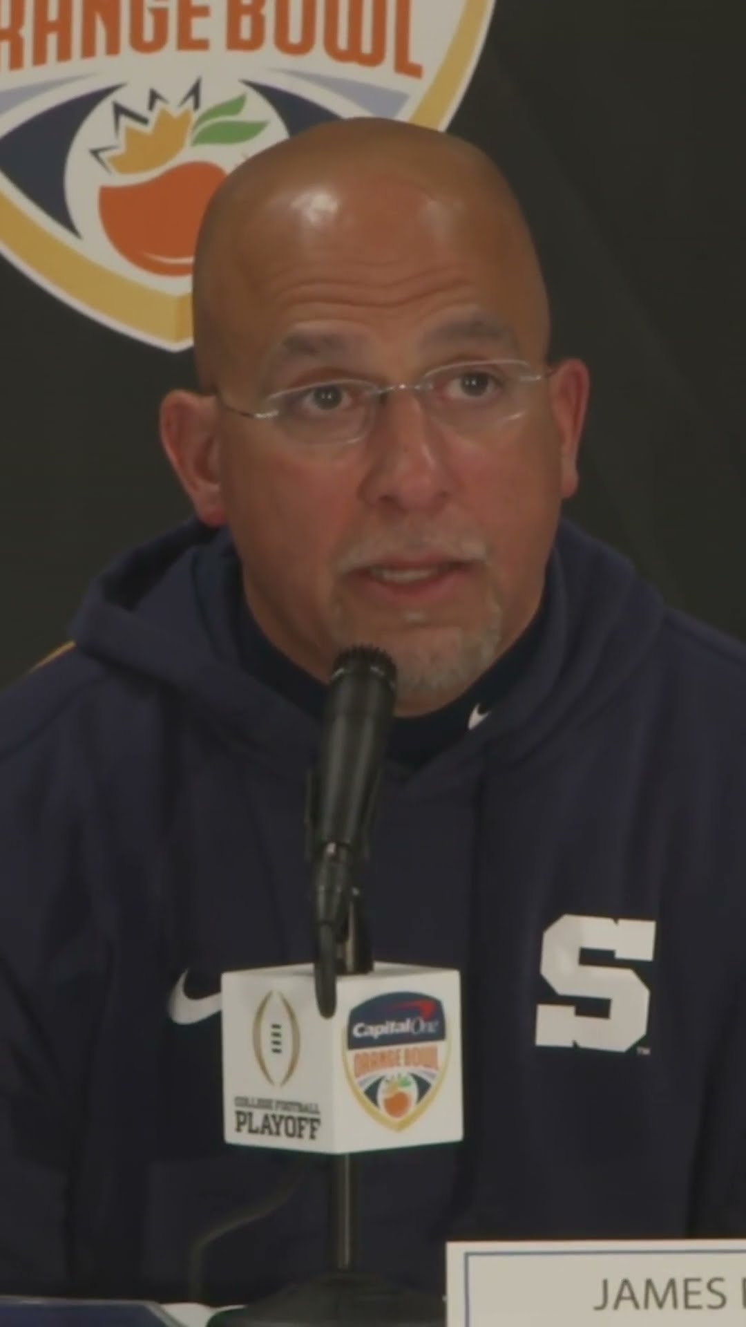 Penn State’s James Franklin EMOTIONAL after loss vs ND #PennState #CFP #CFB