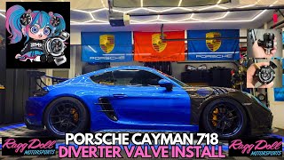 Porsche Cayman 718 Diverter Valve/BOV install (RAGGDOLLMOTORSPORTS)