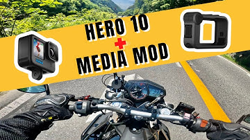 HERO 10 + MEDIA MOD | RAW FOOTAGES | Best motovlog setup?
