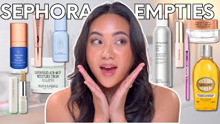 MY SEPHORA EMPTIES | DO I RECOMMEND DURING THE SEPHORA SALES EVENT?