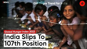 Global Hunger Index 2022: India Slips To 107th Position