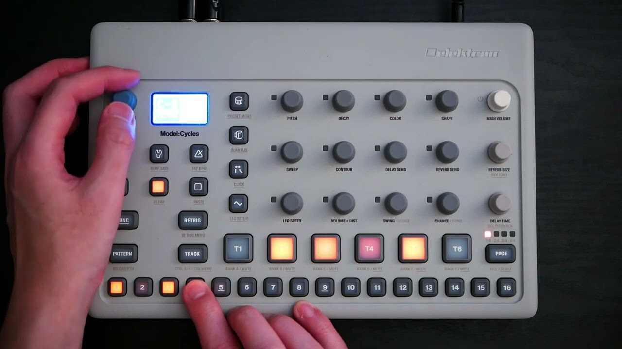 Making Techno Loop With Elektron Model:Cycles [No Talking] - YouTube