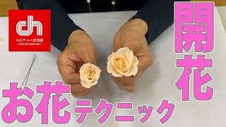 お花の開花のワンポイントレッスン【生花・ブリザードフラワー カルチャー北海道】