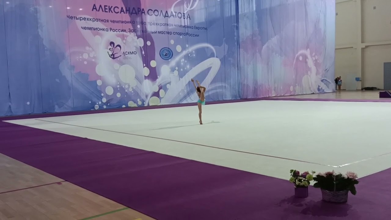 Ефимова Владислава 2016 год рождения художественная гимнастика упражнение без предмета