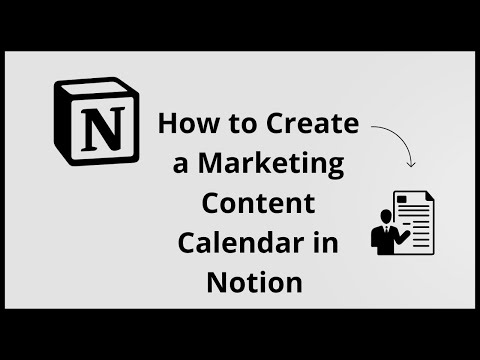 How To Create A Marketing Content Calendar On NOTION (Full 2025 Guide)