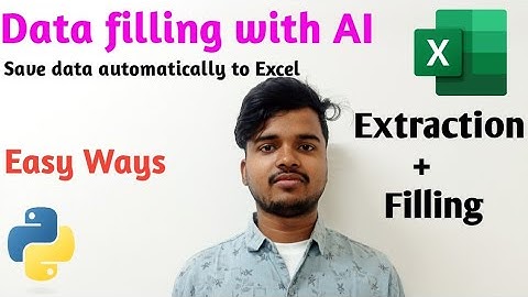 Data filling with AI to MS Excel | Easy Ways ! | #python #ai