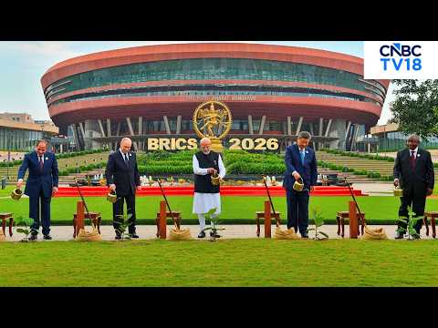 BRICS Leaders Pose Together, Participate In Tree Plantation At Summit In Delhi | PM Modi | N18G