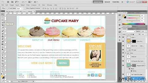 Designing web sites from photoshop to dreamweaver-Slicing Graphics