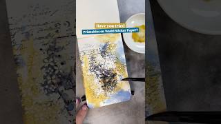 Mixed media art journaling with printables on washi #printables #artjournal #junkjournal #mixedmedia
