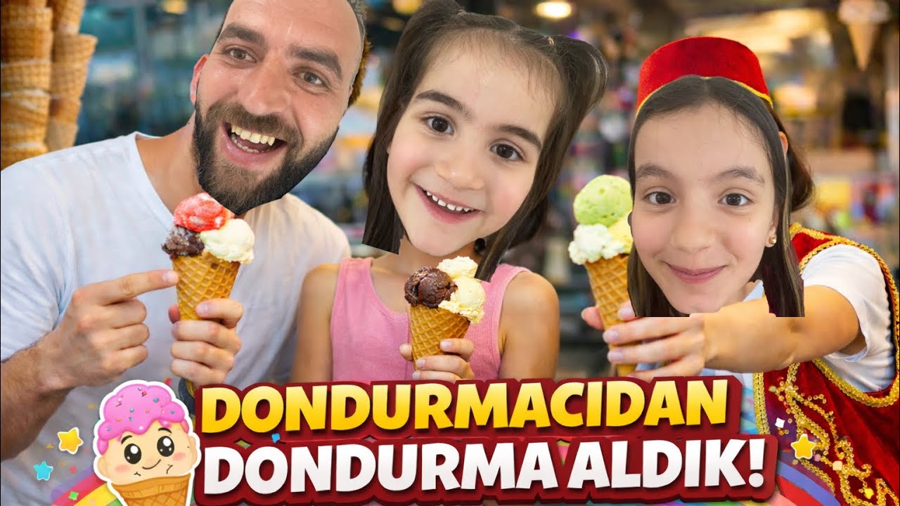 DONDURMACI ŞAKA YAPTI! ÇOK GÜLDÜK! 🤣 @linacetinkayaofficial @RukiyeÇetinkaya 