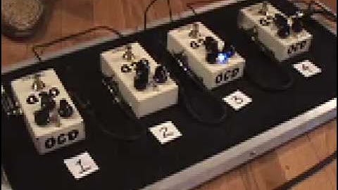 Fulltone OCD Version 1 2 3 4 comparison between all versions with Strat and Dr Z MAZ amp