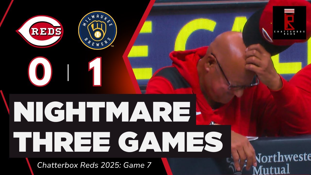 Cincinnati Reds Lose 1-0 FOR A THIRD STRAIGHT GAME