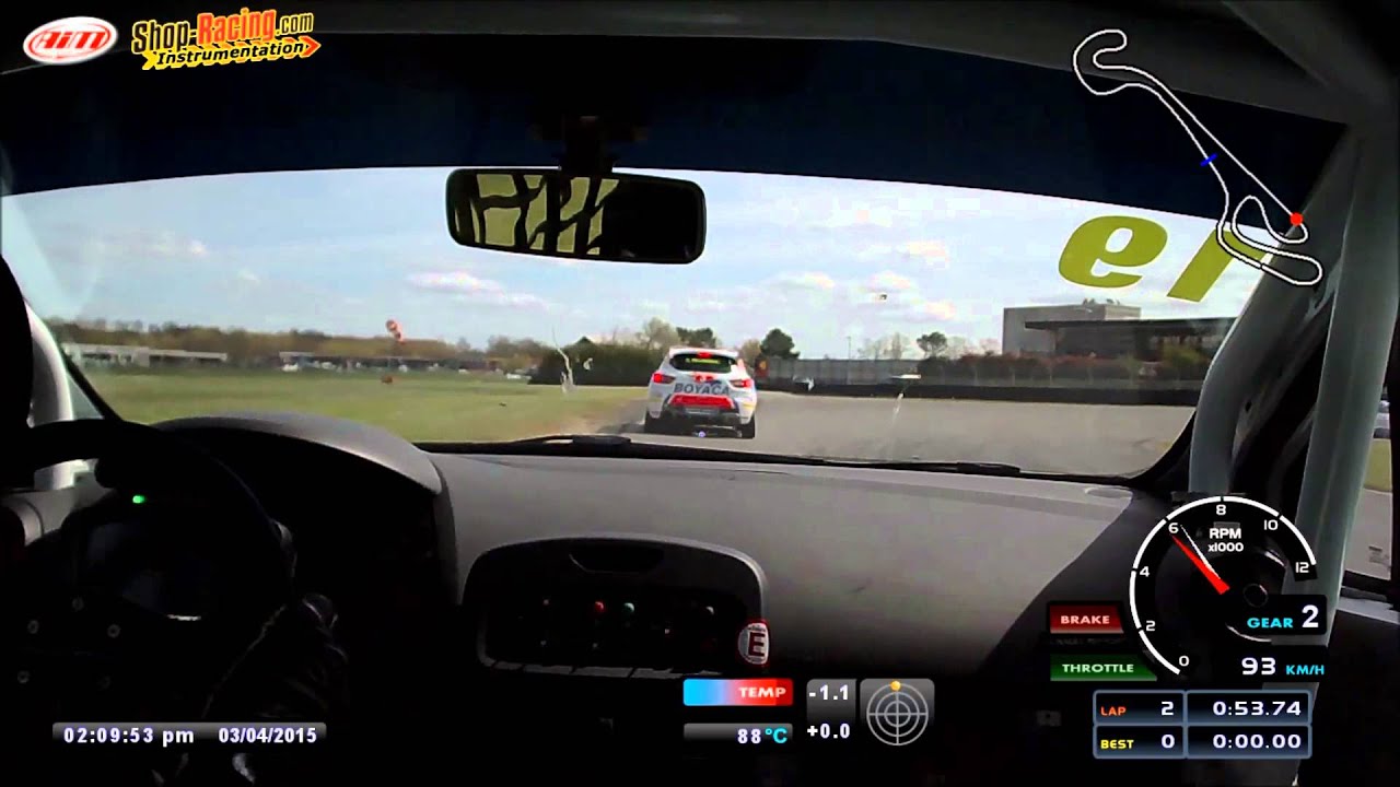 AIM Smartycam HD V2    Renault Clio 4 Cup Nogaro 2015