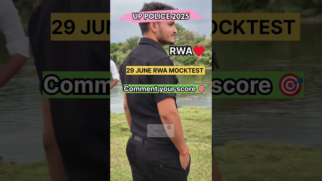 up police 2025 | 29 june RWA mocktest analysis | my birthday mock 😊 