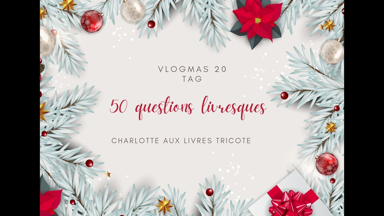 Vlogmas #20 TAG 50 questions livresques